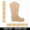 Cowboy Boot Western Unfinished Craft Wood Holiday Christmas Tree DIY Pre-Drilled Ornament